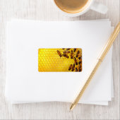 Étiquette Vendeur de miel Apiariste apiculteur (En situation)