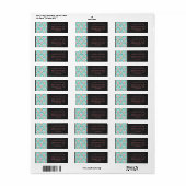 Étiquette Ventilateur Art déco Cadeaux Miami (Feuille entière)