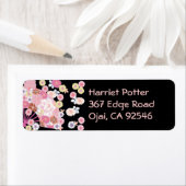 Étiquette Ventilateur & Fleurs japonais Floral Art (En situation)