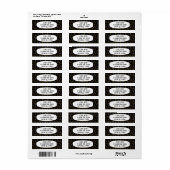 Étiquette Ventilateurs Art déco (Feuille entière)