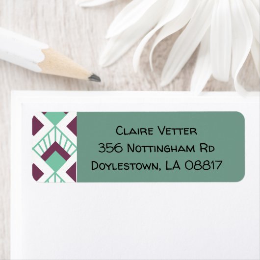 Étiquette Ventilateurs Art déco (En situation)