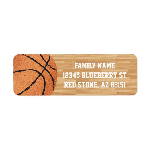 Étiquette Ventilateurs de basket-ball (Devant)