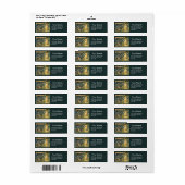 ÉTIQUETTE VERDURE, ANIMAUX FORESTIERS, FOX ET LIVRE, FLORAL  (Feuille entière)