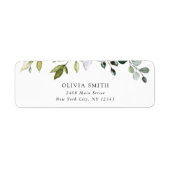 Étiquette Verdure, Eucalyptus Feuilles, Boho, Baby shower (Devant)