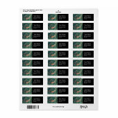 Étiquette VERDURE, Hares FORESTIERS, Hares Floral vert (Feuille entière)