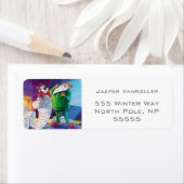 Étiquette Vérifier deux fois Père Noël (En situation)