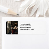 Étiquette Vermeer - Lady Écrire une lettre avec sa bonne (En situation)