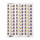 Étiquette Verre Bauhaus (Feuille entière)