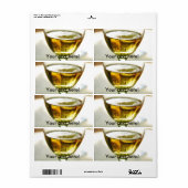 Étiquette Verre de bière (Feuille entière)