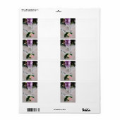 Étiquette Verre mariage (Feuille entière)