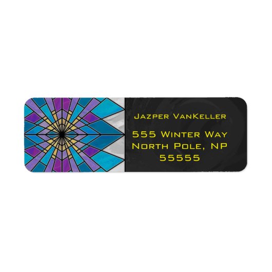 Étiquette Verre teinté Ray Bleu et Violet (Devant)