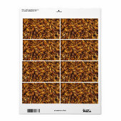 Étiquette Vers de soie frits ... Thai Street Food (Feuille entière)