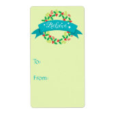 Étiquette Vert clair croire Noël (Devant)