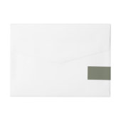 Étiquette vert de mousse personnalisé - Matte & Sp (Dos)