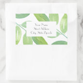 étiquette "Vert Feuille d'aquarelle 3" (Sac)