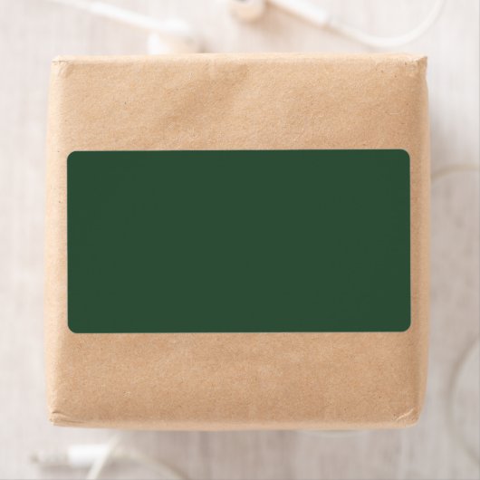 Étiquette Vert Pin (En situation)
