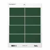 Étiquette Vert Pin (Feuille entière)
