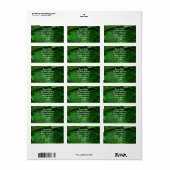 Étiquette Vert pour toujours (Feuille entière)