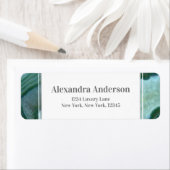 Étiquette Vert turquoise - Mariage d'âge de la géoode d'arge (En situation)