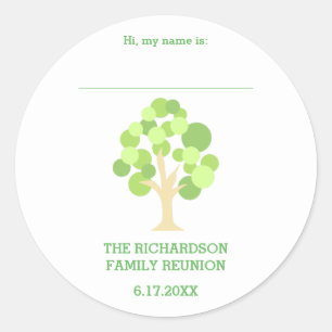 Étiquette verte rustique mignonne de nom de la