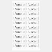 Étiquette vertical mince de bougie moderne (Feuille)