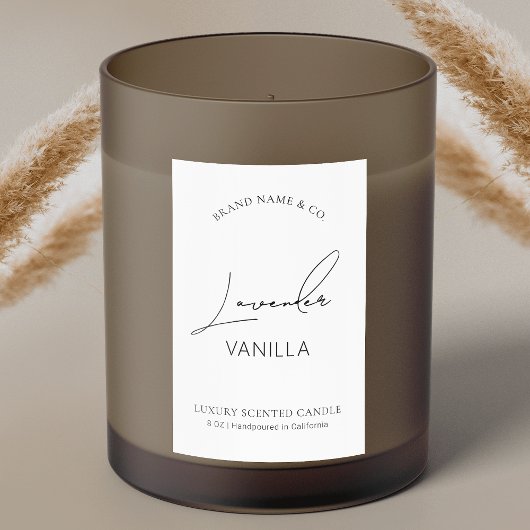 Étiquette vertical minimaliste simple d'emballage