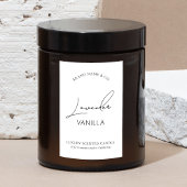 Étiquette vertical minimaliste simple d'emballage