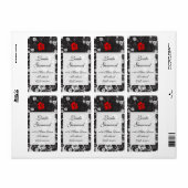 Étiquette Verticale de l'étiquette d'expédition de (Feuille entière)