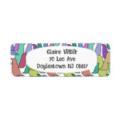 Étiquette Vestiges d'oiseaux (Devant)