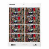 Étiquette Vêtements À Venise En Italie (Feuille entière)