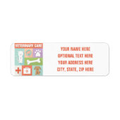 Étiquette Vétérinaire Professionnel Iconique Conçu (Devant)