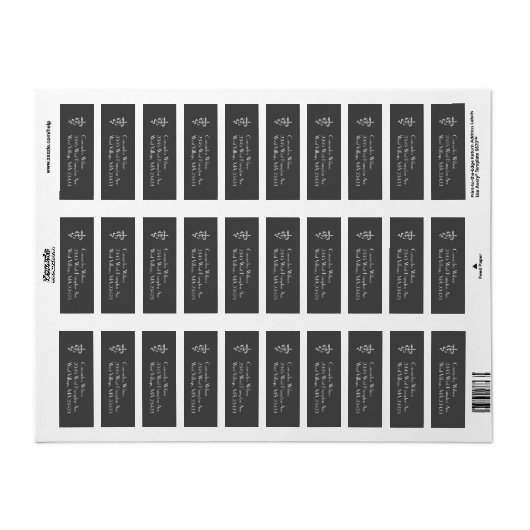 Étiquette Veterinarian Graduation Grey Silver (Feuille entière)