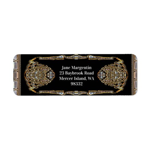 Étiquette Vex Élégant Chic Élitaire (Devant)