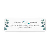 Étiquette Vibe Forêt sauvage moderne Calligraphie adresse de (Devant)