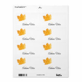 Étiquette Vibes d'automne (Feuille entière)