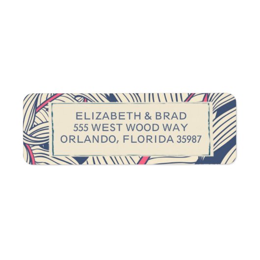 Étiquette Vibes tropiques Hawaiian Island Beach Wedding (Devant)