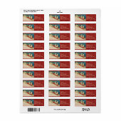 Étiquette Victorian Christmas Children Retourner l'adresse É (Feuille entière)