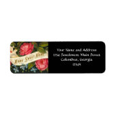 Étiquette Victorian Home Sweet Home Roses (Devant)