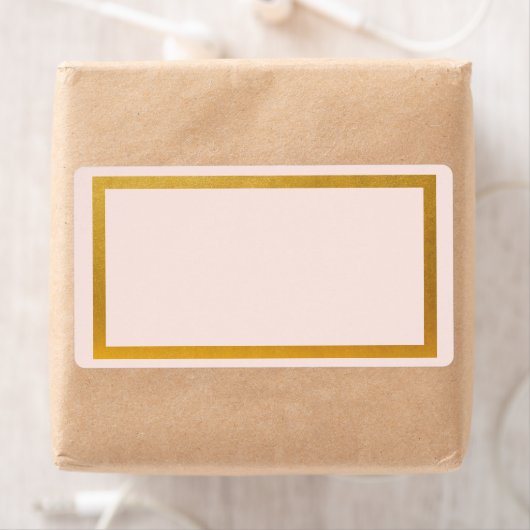 Étiquette Vide à huile Gold Faux (En situation)