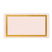 Étiquette Vide à huile Gold Faux (Devant)