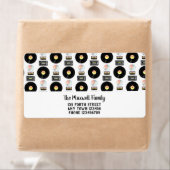 Étiquette Vidéo Vinyl LP motif (En situation)