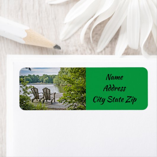 ÉTIQUETTE **VIE AU LAC** (En situation)