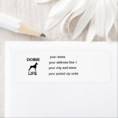 Étiquette vie dobie (En situation)