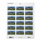 Étiquette Vieilles granges de Rigi Kulm (Feuille entière)