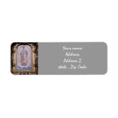 Étiquette Vierge de Guadalupe (Devant)