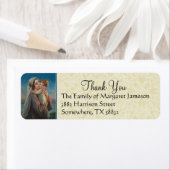 Étiquette Vierge Marie Bébé Jésus Dentelle Sympathie Condole (En situation)