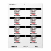 Étiquette Vieux Amusants Farts Prescription RX Bottle (Feuille entière)