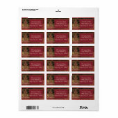 Étiquette Vieux Fashion Gingbread Homme (Feuille entière)