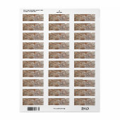 Étiquette Vieux mur en briques (Feuille entière)