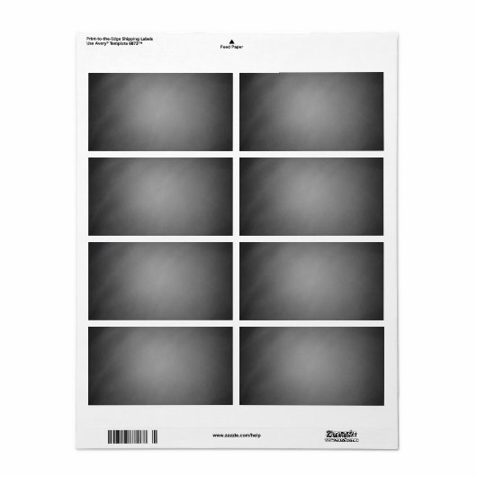 Étiquette Vignette Chalkboard tendance (Feuille entière)